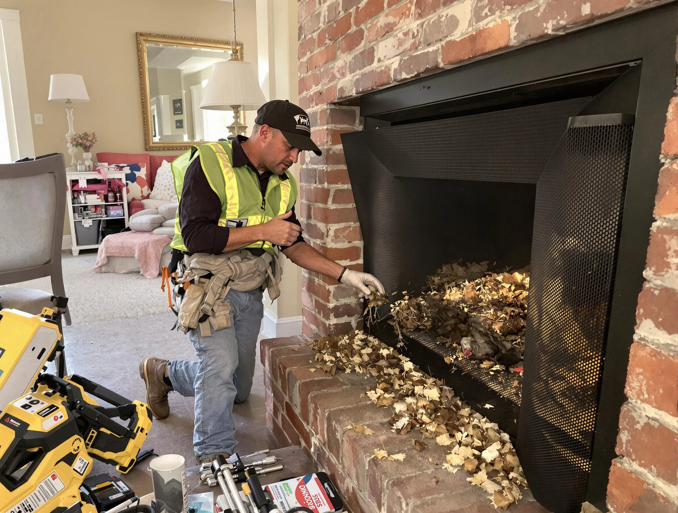Safe screening installation by Freehold Chimney Sweep in Freehold, NJ